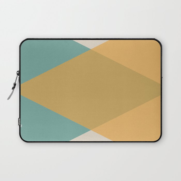 Mid Century - Yellow and Blue Laptop Sleeve