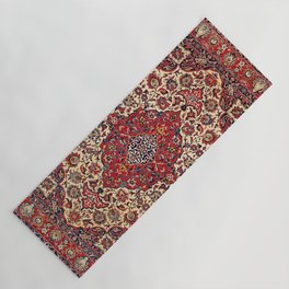 Esfahan Central Persian Rug Print Yoga Mat