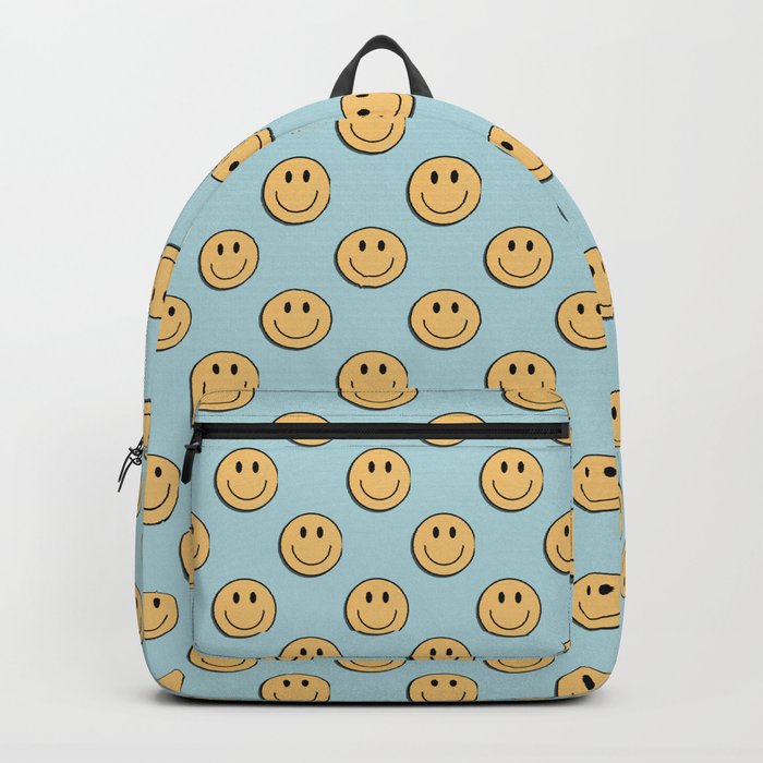 smiley face 90s Backpack by quinnhopp Society6