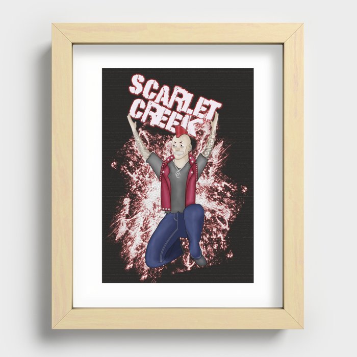 Scarlet Creek Punk Rock Kids Band T-Shirt Recessed Framed Print