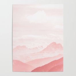 Pink Peaks Poster