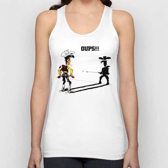 Fast shadow - OUPS - grey version Unisex Tank Top