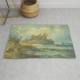 Joseph Mallord William Turner Conway Castle, North Wales Area & Throw Rug