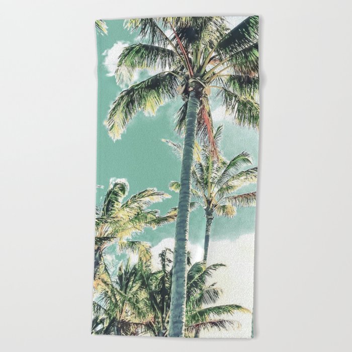 Under the palms Beach Towel