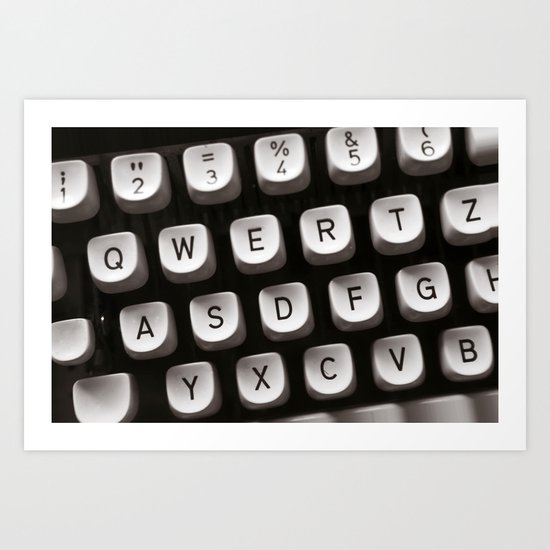 OLD TYPEWRITER Art Print
