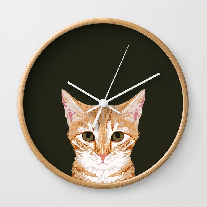 Chase - Cute Cat gifts for pet lovers cat lady gifts and perfect gifts for cat person and cute tabby Wall Clock