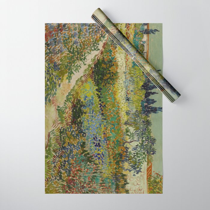 Vincent van Gogh's Garden at Arles Wrapping Paper