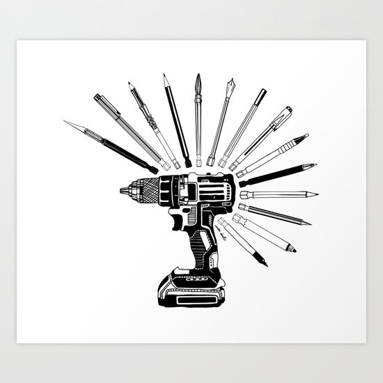 Power Tools Art Print