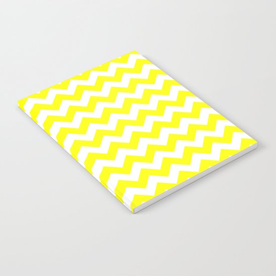 Chevron (Yellow/White) Notebook