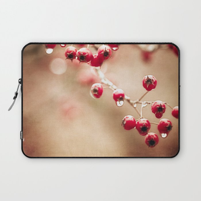 crabapples and raindrops Laptop Sleeve
