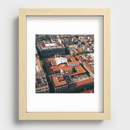 Mexico Photography - Mexican City Seen From Above Recessed Framed Print