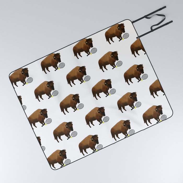 Bison Tennis Picnic Blanket