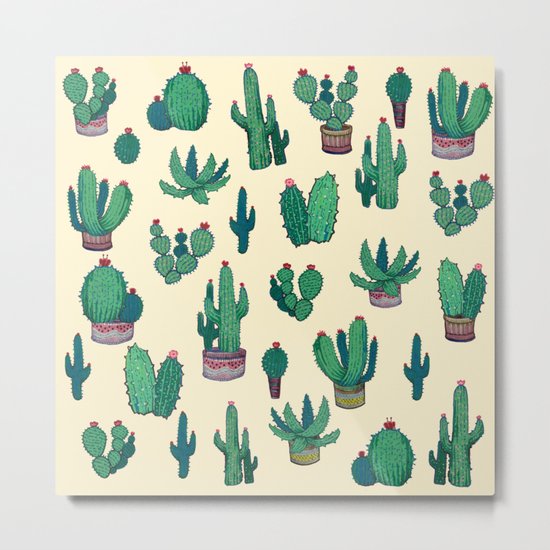 cactus green Metal Print