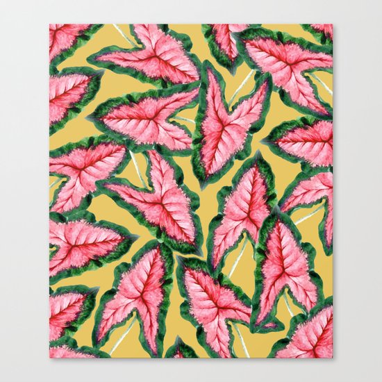 Caladium #society6 #decor #buyart Canvas Print