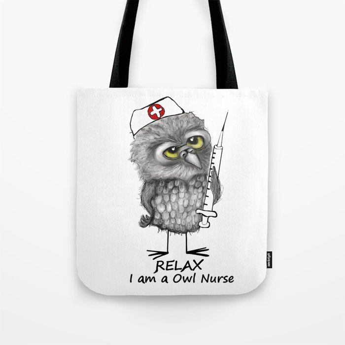 Owl Nurse Tote Bag By Svenningsenmollerdesign