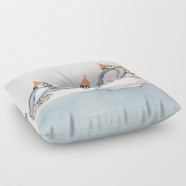 Puffin Party Floor Pillow