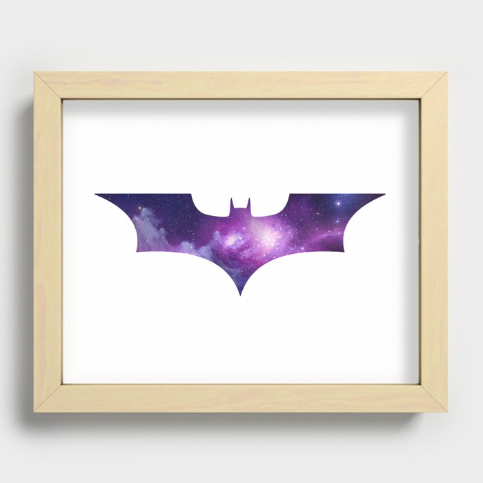 Galaxy Bat Recessed Framed Print