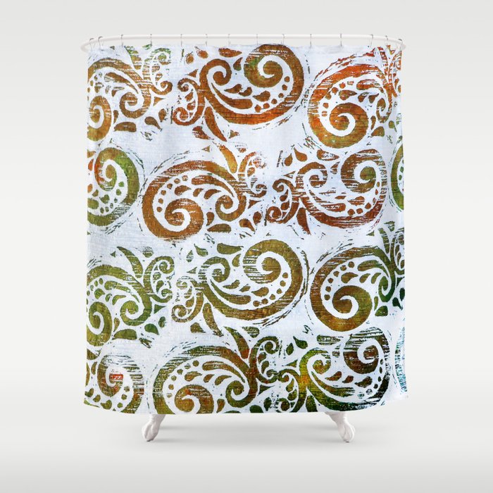 Summer Paisley Shower Curtain By Mackenzieleigh Society6