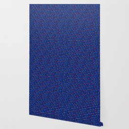 Buffalo Superfan Pattern - Dark Blue Wallpaper