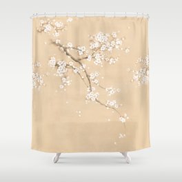 Spring Ume Flower / korean painting / chinoiserie Shower Curtain