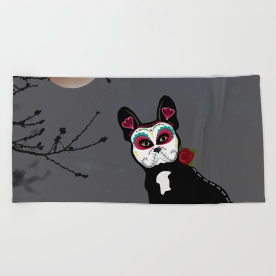 Frenchie Sugar Beach Towel