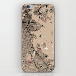 USA, Boston - City Map Collage iPhone Skin