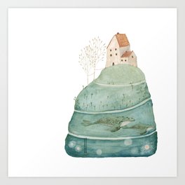 The sea house #2 Art Print