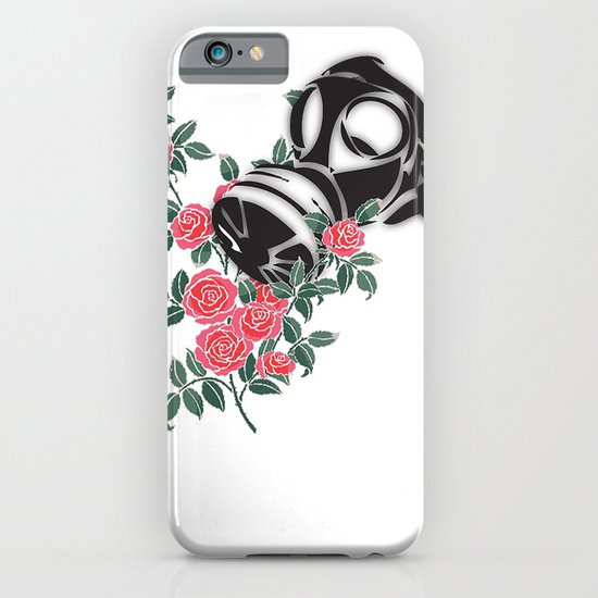 smell the roses - gas mask iPhone & iPod Case