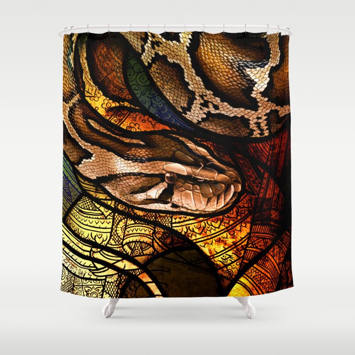 Burmese Python Shower Curtain