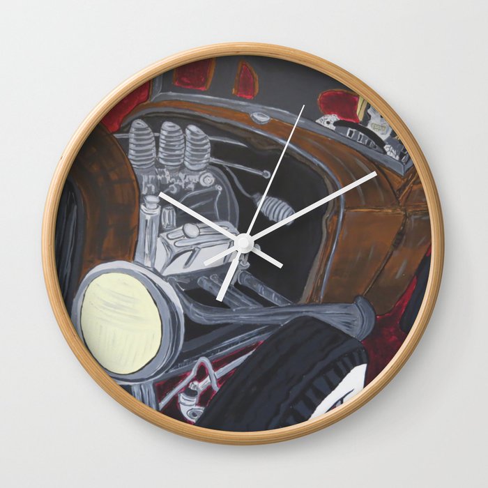 Rat Rod Racer Wall Clock