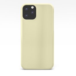 Butter Yellow Solid Color iPhone Case