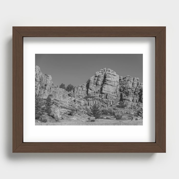 Natural Rock Formations In Wyoming Recessed Framed Print