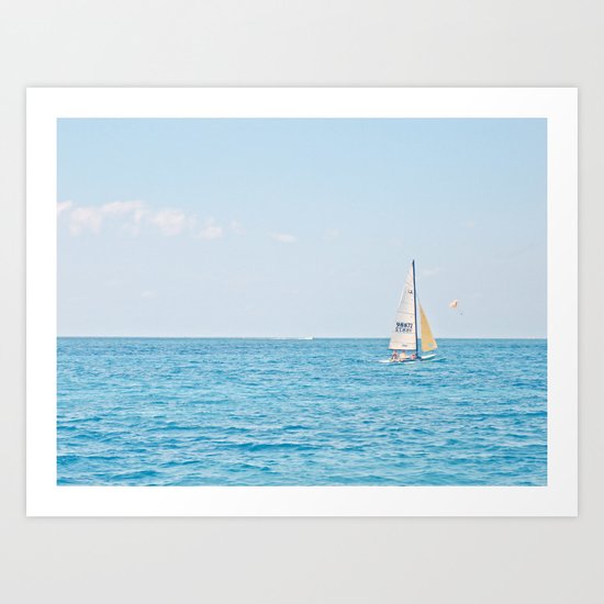 Solo Sailboat Art Print