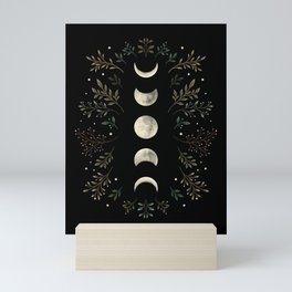 Moonlight Garden - Olive Green Mini Art Print