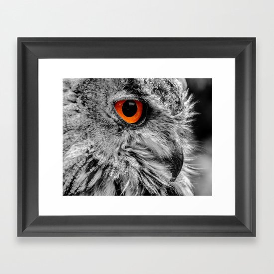 ORANGE OF MY EYE Framed Art Print