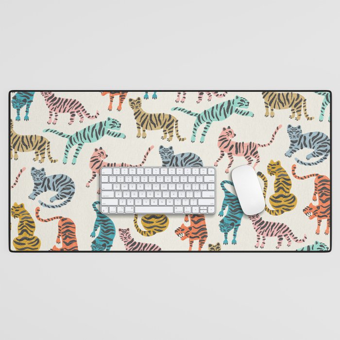 Tiger Collection – Retro Rainbow Desk Mat