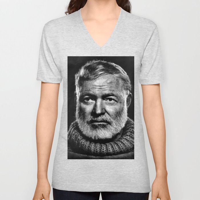 Earnest Ernest Hemingway V Neck T Shirt
