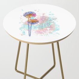 We Love - Sympathy Comfort and Grief Art Side Table