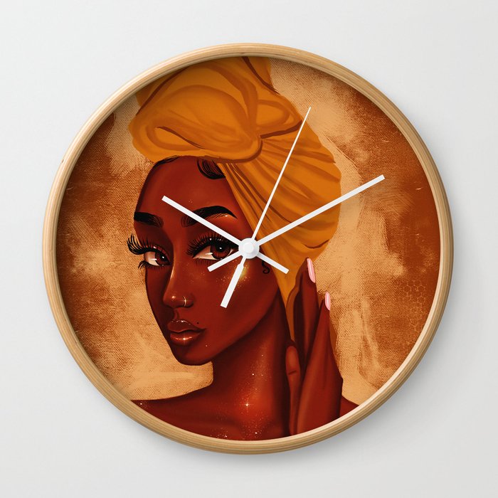 U R My African Queen Wall Clock By Foreverestherr Society6 U R My African Queen Wall Clock By Foreverestherr Society6
