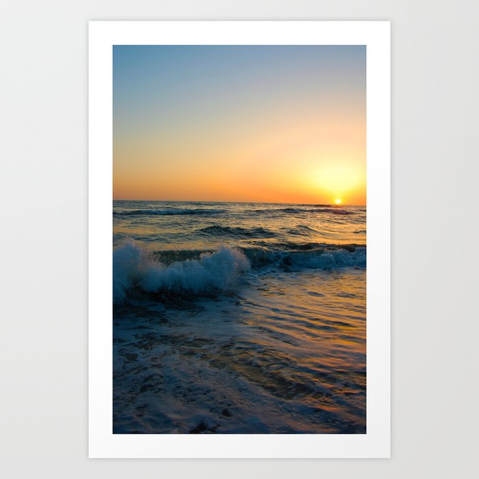 Ocean Sunset 4 Art Print