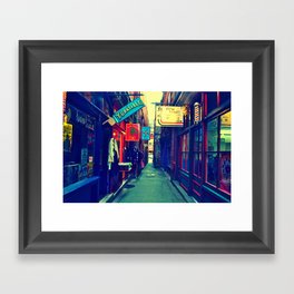 A Look Through Fan Tan Alley Framed Art Print