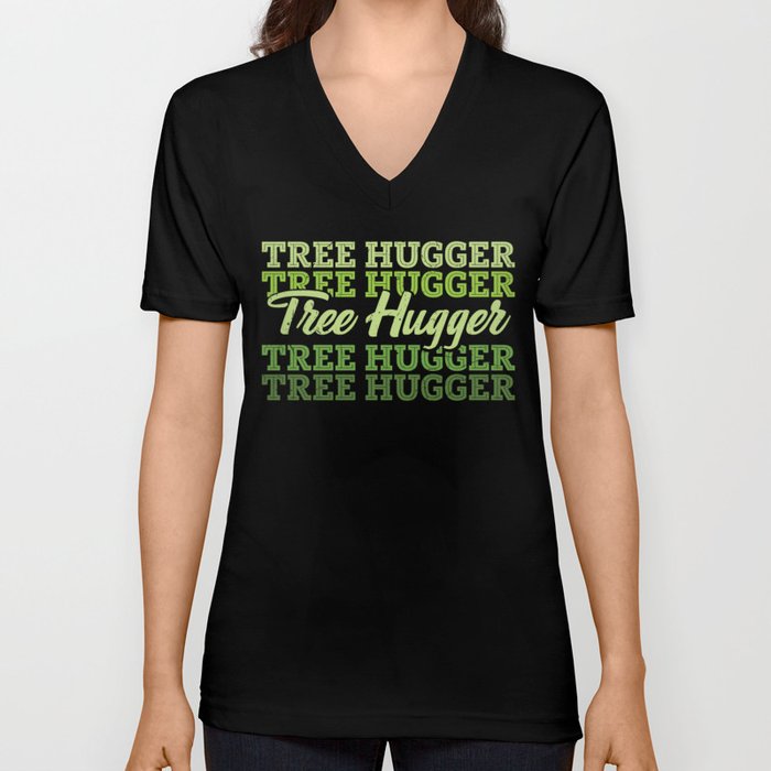 Tree Hugger V Neck T Shirt