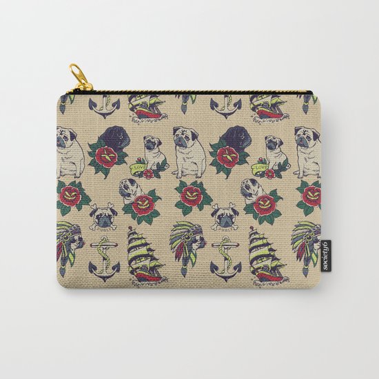 Pugs and the sea Carry-All Pouch