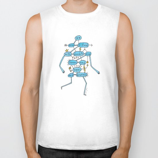 doubts and fears and hopes and dreams Biker Tank