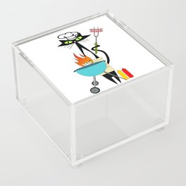 Chester is grillin' dogs Acrylic Box