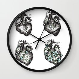 Flowering Heart Wall Clock
