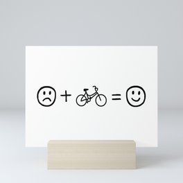 Cycling Makes You Happy Mini Art Print