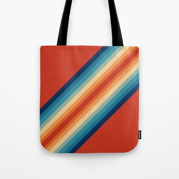 Double rainbow retro palette 70S 60S Tote Bag