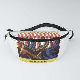 1955 SPAIN Equestrian Travel Poster Fanny Pack
