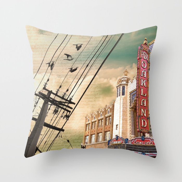 From Oakland, With Love Throw Pillow